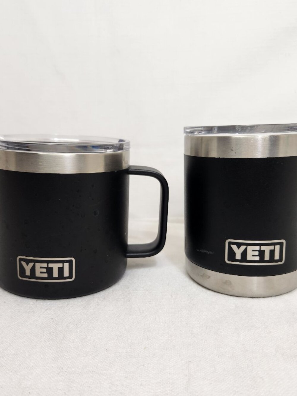 Yeti Stackable Cups With Lids Black Stainless Insulated Lot
